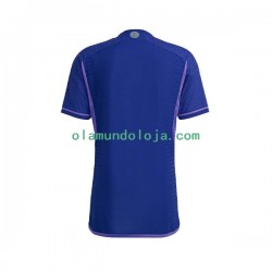 Camisola Argentina Homem Equipamento Segundo Copa do Mundo 2022 Manga Curta